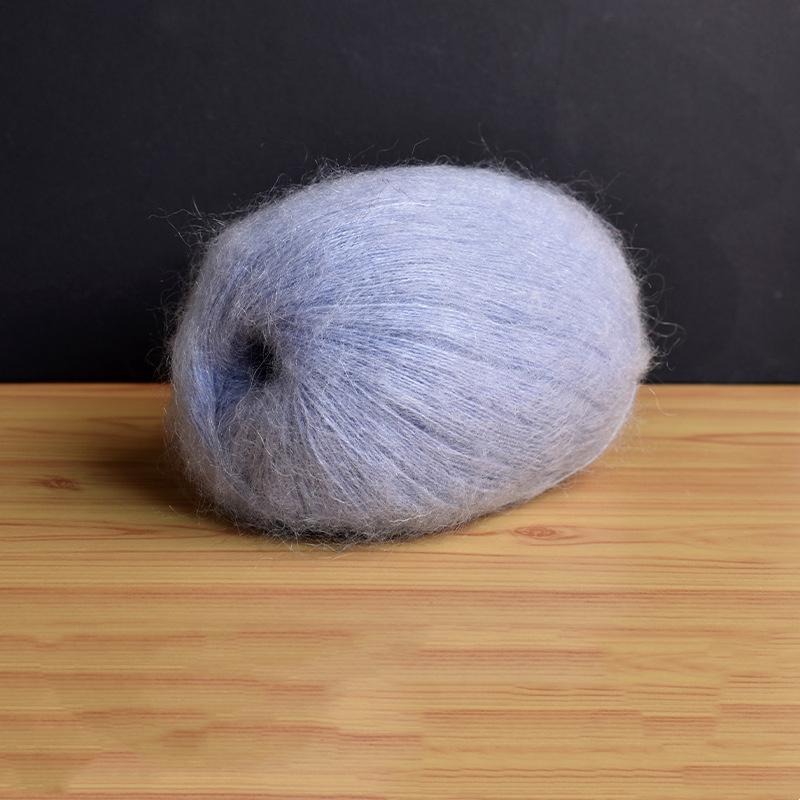 Mohair Fine Wool Yarn Knitting Sewing Thread Soft Skin-friendly Crochet for Sweater Scarf Shawl