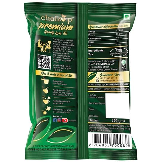 Chaizup Premium CTC Tea - 250g | LooseTea | Loose Leaf Blend for Authentic Flavours & Perfect Brew | 250g