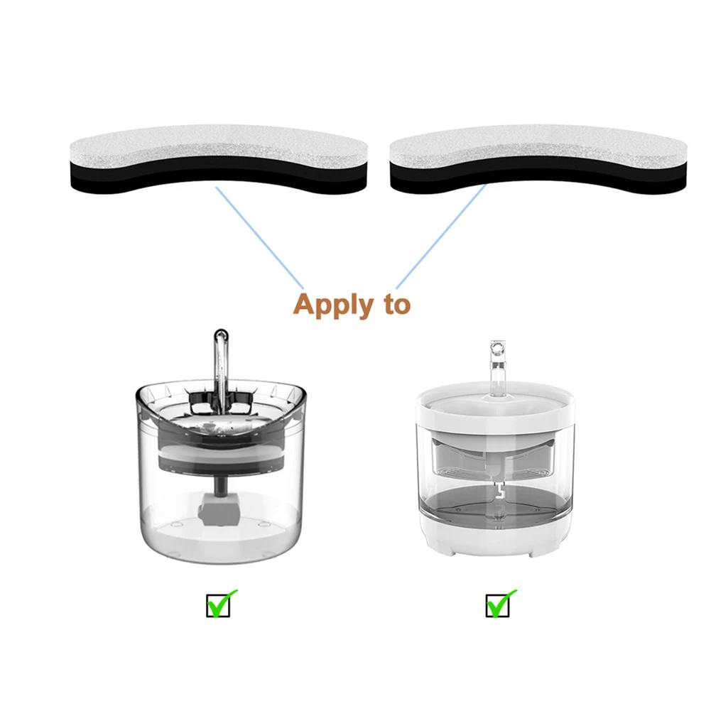 1-5Pcs Cat Water Fountain Replacement Filters for WF050/WF060 Activated Carbon Filter for Pet Auto Drinking Feeder Accessories