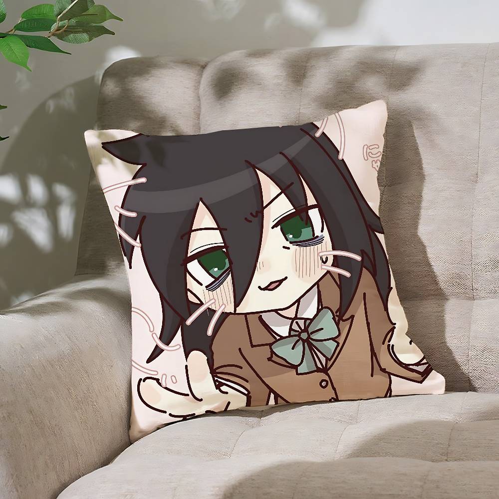 Cute KTomoko KurokiS Pillow Case Throw Pillow Cover Nordic Vintage Style Cushion Covers Home Living Room Sofa Couch Seat