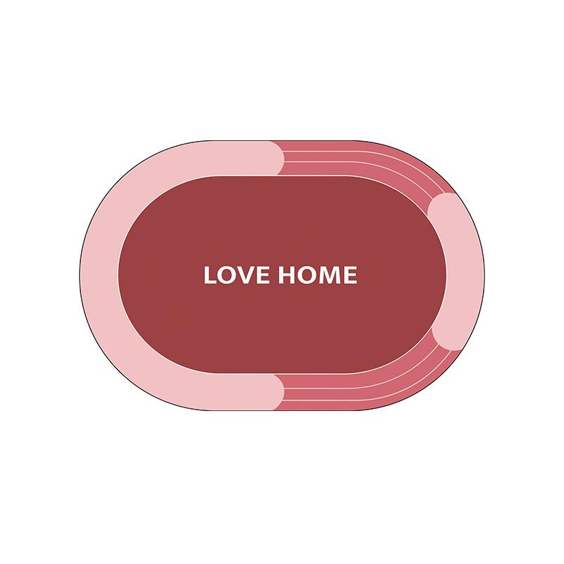 Simple Bathroom Floor Mat Strong Absorbent Household Bathroom Entrance Mats Shower Room Quick-drying To Cut Foot Mats