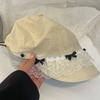 Handmade Bucket Hat Elegant Decorated Cloches Style for Women Party Simple Hat Cloche Lady Bucket Hat