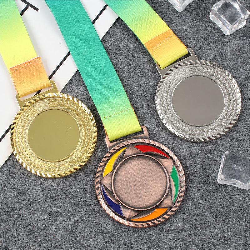 Kindergarten Sportmedaillen: Gold-, Silber-, Bronze-Leistungsurkunden für Schüler