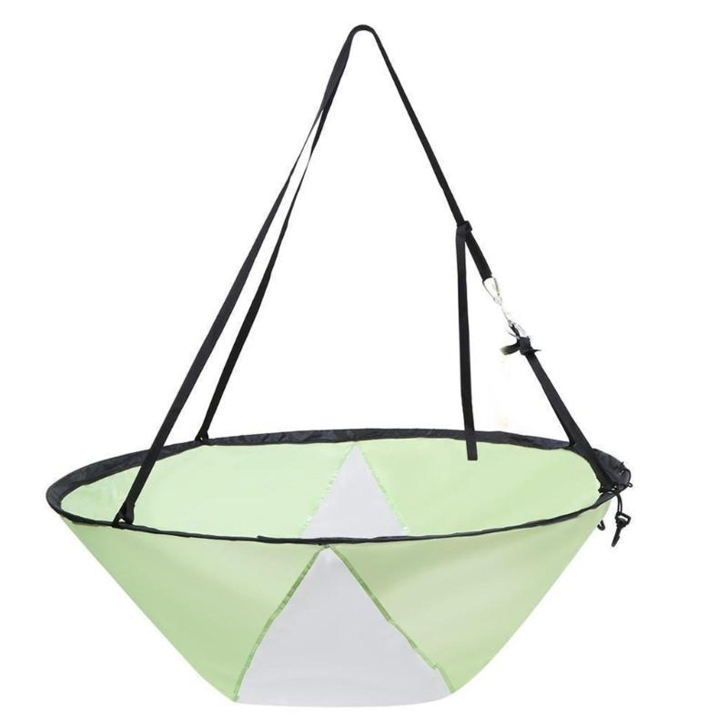 Kayak Boats Sail Foldable Downwind Kayak Sail Replacement Windsurfing Sail Kayak Paddleboard Accessories Enduring зелёный