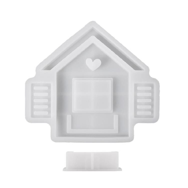 Smooth Surfaces Silicone House Mold Handmade Moulds for Flower Pots Jewelry Organizers Creative Homes Decorative Crafts