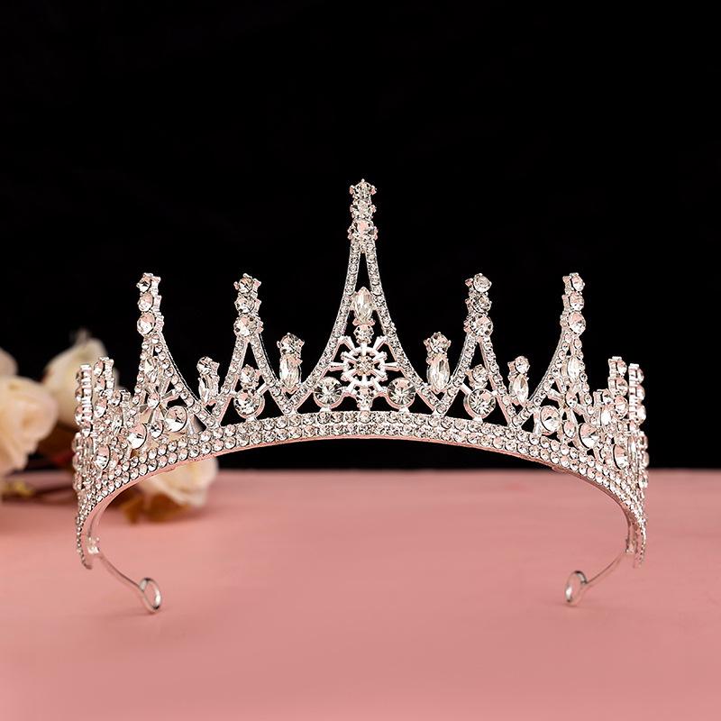 Children's Crystal Tiara Headband: Princess Crown Hair Accessory for Girls' Birthdays and Performances
