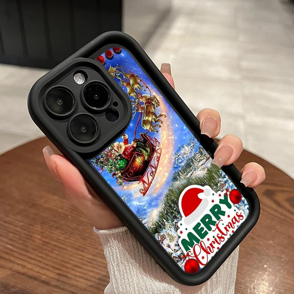 Měkké pouzdro Sky Eye Ladder pro Samsung A06 A15 A25 A35 A55 A14 A24 S23 S24 FE Všechny modely Samsung Pouzdra na telefon NY41 Vánoční stromeček Santa Claus
