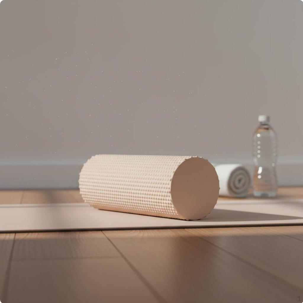 Foam Roller Beginner Friendly Stretching Massage Easy to Use for Beginners Pink 30x10cm