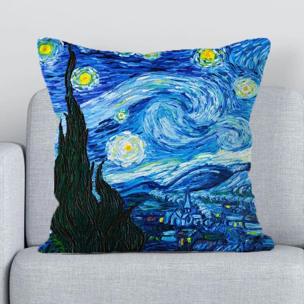 Sofa Cushion Cover  Masterpieces Covers for Bed Pillows Decorative Pillowcases X Duplex Printing Fall Decor Pillow Hugs