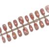 30-Piece Sweet Cherry Resin Nails: Pre-Made Short Ladder Design for a Luxurious and Brightening Princess Look