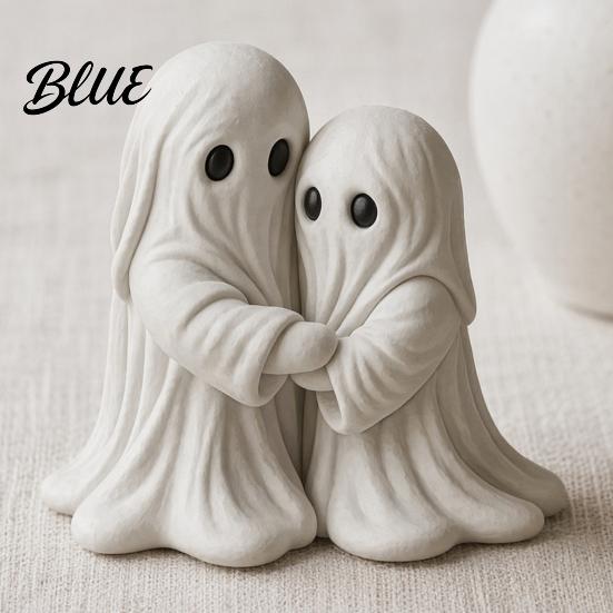 Healing Ghost Statue Halloween Hugging Statue Resin Table Ornament Cute Decoration Desktop Decoration Sculpture Art Piece for Home Bedroom