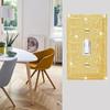 Sparkling Switch Decorative Cover Dustproof Wall Panel Fashion Wall Plate Cover  Living