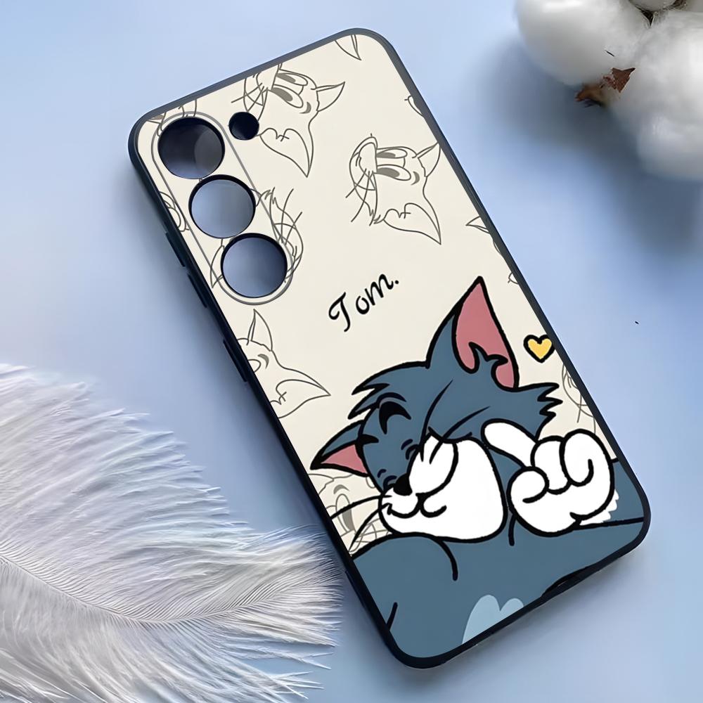 Cartoon T-Tom And J-erry Phone Case For Samsung S25 Ultra S24 S23 S 22 S21 S20 Plus Fe Galaxy A54 A53 A34 A25 A16 A14 A13Cover