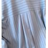 Large Spring Irregular Striped Drawstring Shirt with A Niche and Lazy Design, Loose and Beautiful Long Sleeved Shirt
