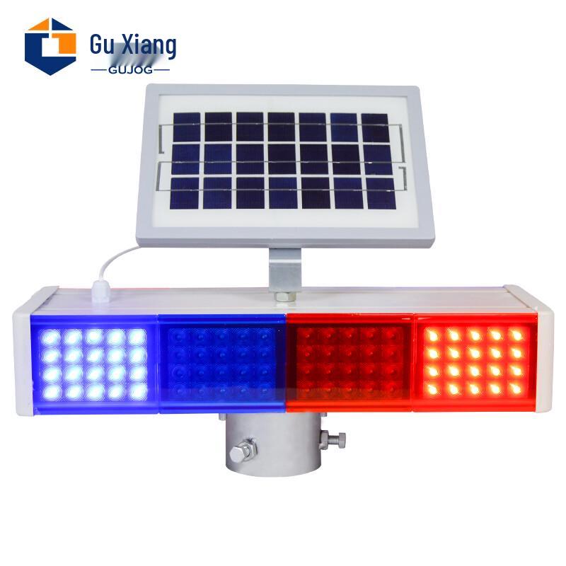 Solar Powered Flashing Warning Light for Traffic & Road Safety