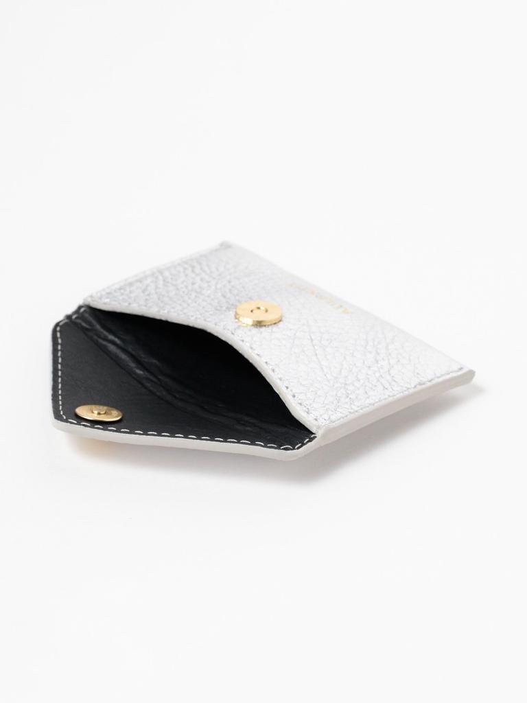 B:MING LIFE STORE by BEAMS: Wallets, Pouches, Pass Cases, Etc. AULENTTI Metal Card Case, Women's, Silver, One Size