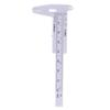 1Pc Mini Sliding Vernier Caliper Plastic Measure Ruler Gauge Double Scale 80Mm