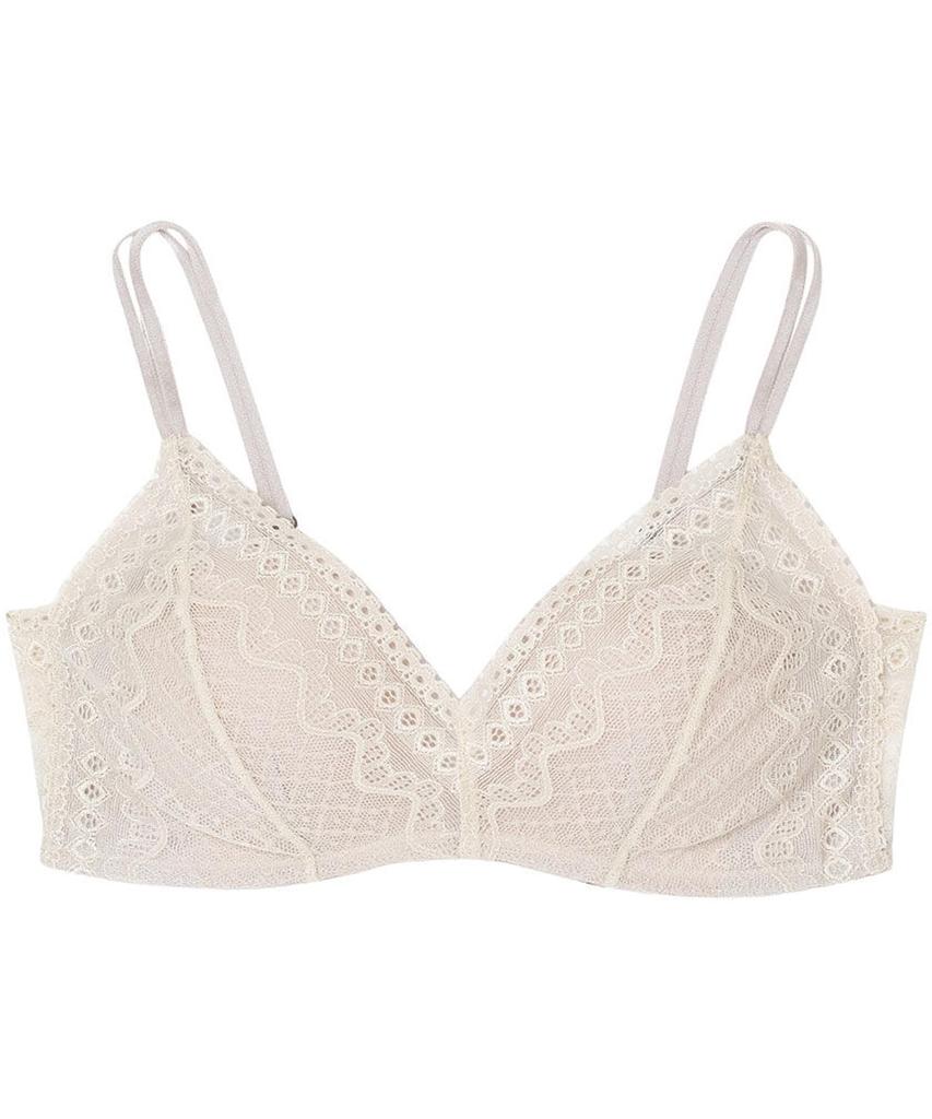 comfortable and high side BE M [Unnanacool] Non-wired bra, beautiful, design, A60/B60 compatible, [364 lace], bra, wireless, JB3510, women's,