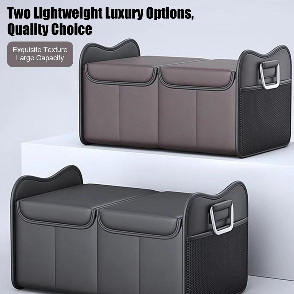 Trunk Organizer for Car Car Trunk Storage Organizer with Lid Large Foldable Storage Box Vehicle Accessories for Cargo Backseat
