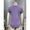 2026 Summer Women's Solid Color Round Neck T-Shirt Fashionable Buttoned Pleated Short Sleeve Top