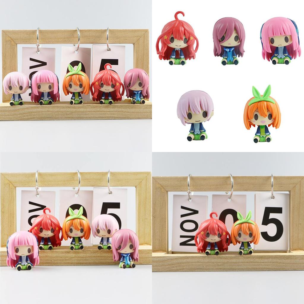Adorable Q Version Five Equal Parts Bride Anime Figure Collectible Toy For Display