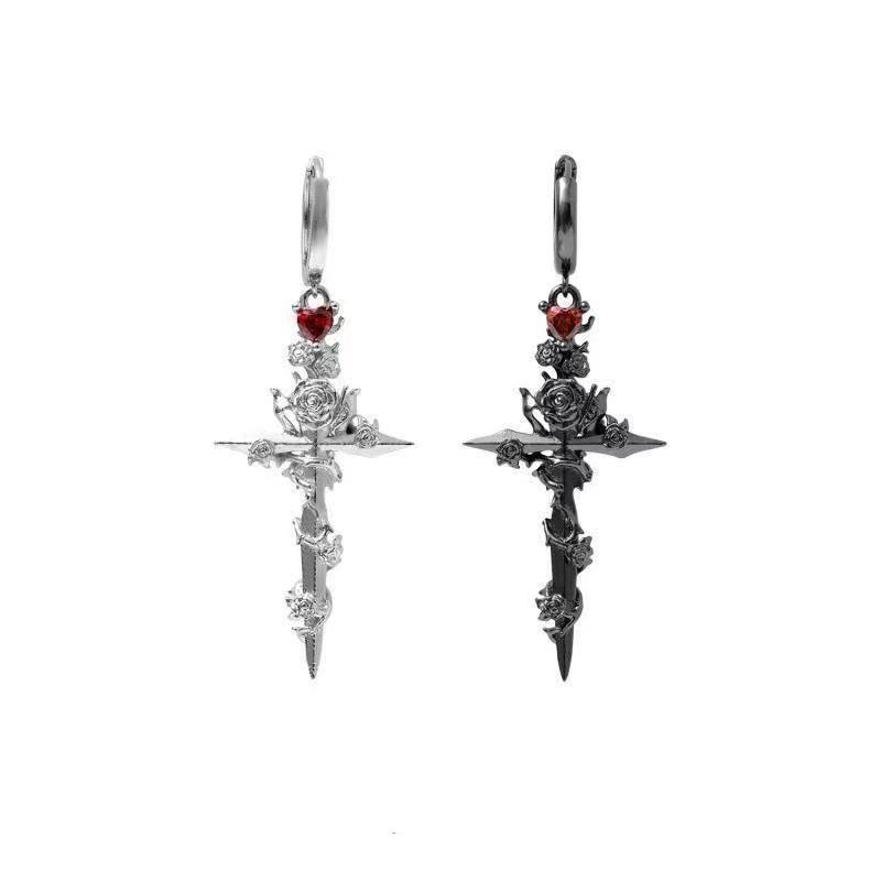 Retro Gothic Punk Bat Skull Spider Pumpkin Halloween Earrings