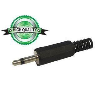 Jack Male 3.5mm Mono - JACK - Plastique Noir - Couleur Noir - Connecteur Mono - 3.5mm