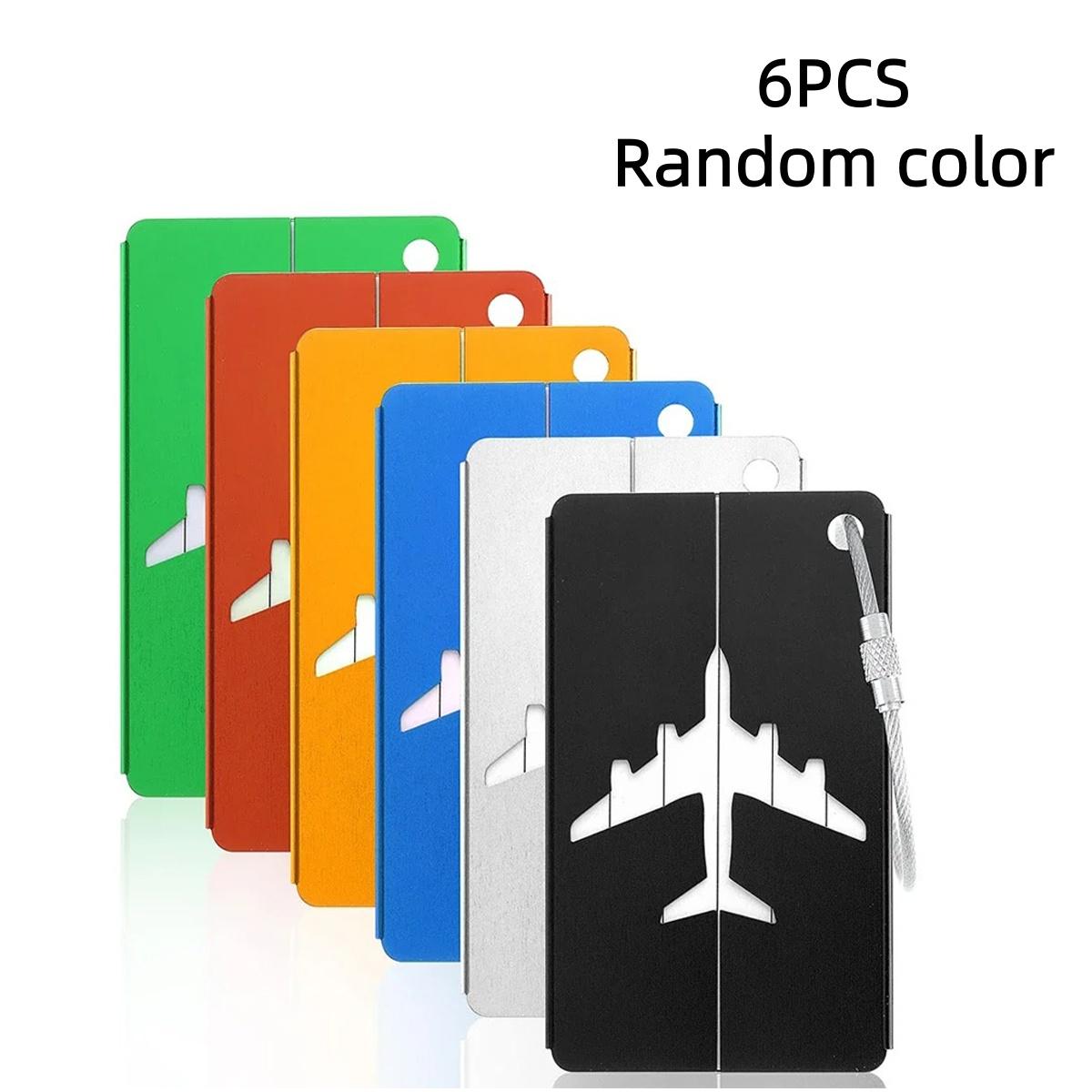 Алюминиевый сплав Авиационный багажный бирка с именем Дорожная багажная бирка ID-карта Противопотерянная Однотонная Дорожные аксессуары