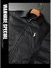European Winter Lightweight Men's Embroidered Lapel Down Jacket - Trendy Plus Size Warm White Duck Down Coat