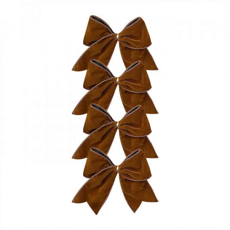 

Red DIY Christmas Bow Ornaments for Tree, Wreath, or Hanging Decor