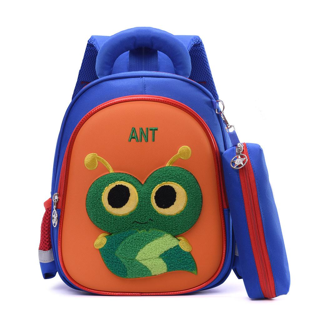 Butterfly Dragonfly Childrens Backpack Large Capacity Layered Storage Zipper