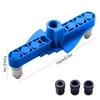 Drilling Hole Puncher Multipurpose Adjustable Dowel Jig Kit Blue Straight Hole Locator Portable Woodworking Tools for Carpenter