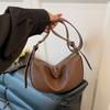 New Retro Large-capacity Versatile Dumpling Bag Fashionable Shoulder Crescent Bag Messenger Bag