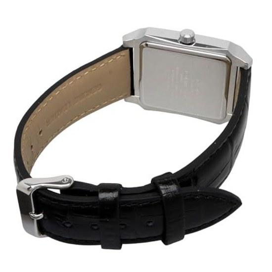 CASIO Standard Analog Mens Watch MTP-B190L-7BV Silver Black Leather Band Overseas Model