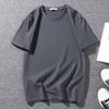 Men's Summer Loose Tee Men's Pure Cotton Casual Round Neck Sports Short Sleeve Men's Plus Size Elastic Comfortable T-shirt