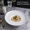 Nordic White Ceramic Pasta & Soup Plate