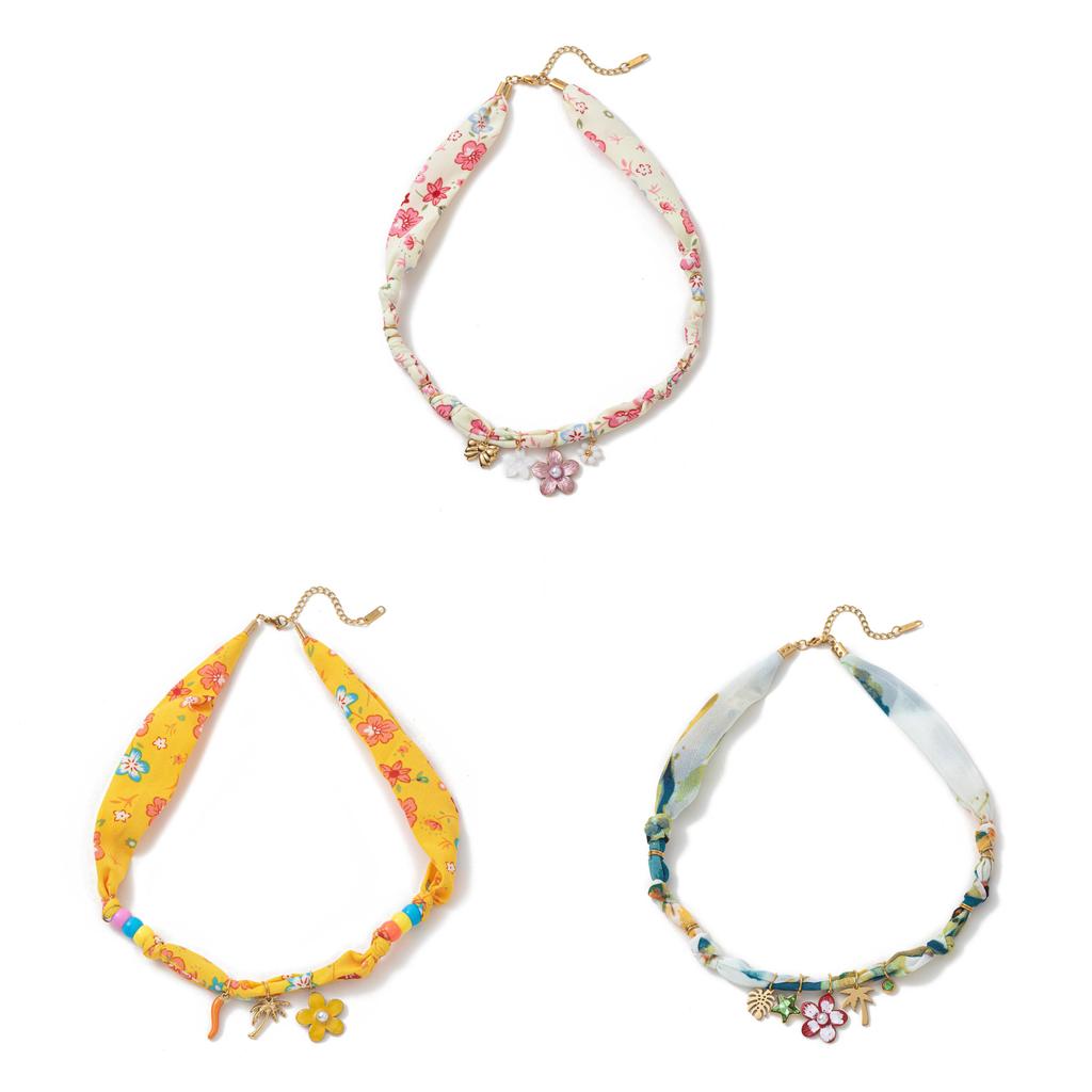 Ocean Marine Life Necklace With Colorful Shell Flower Pendant For Women And Men