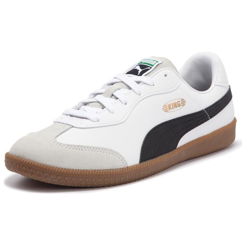 Puma King 21 IT White Black Gum Men Sneakers 106696-02
