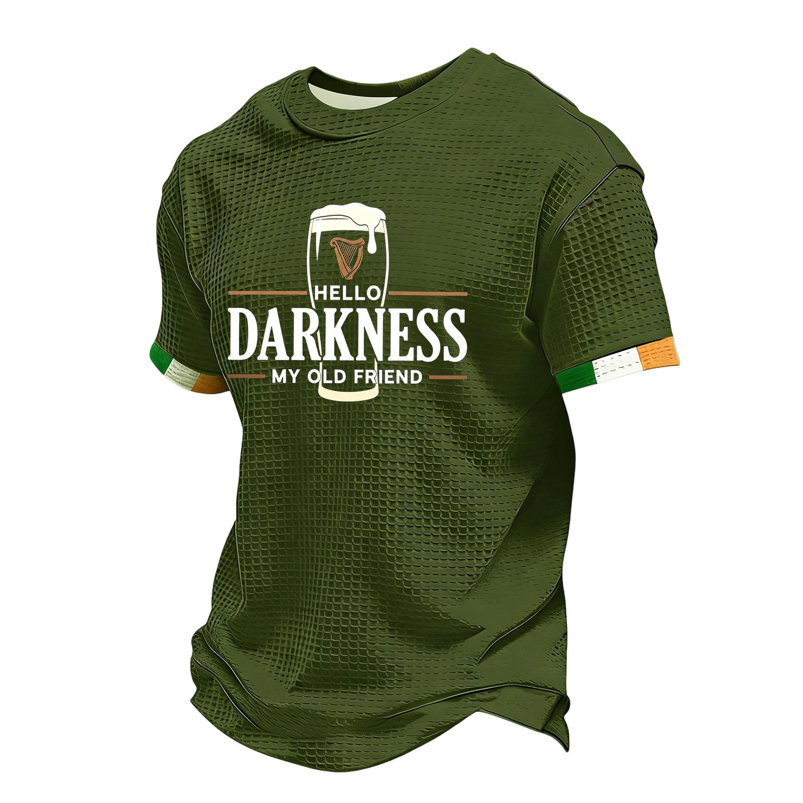 

Men s Casual Round Neck Short Sleeve T-Shirt L