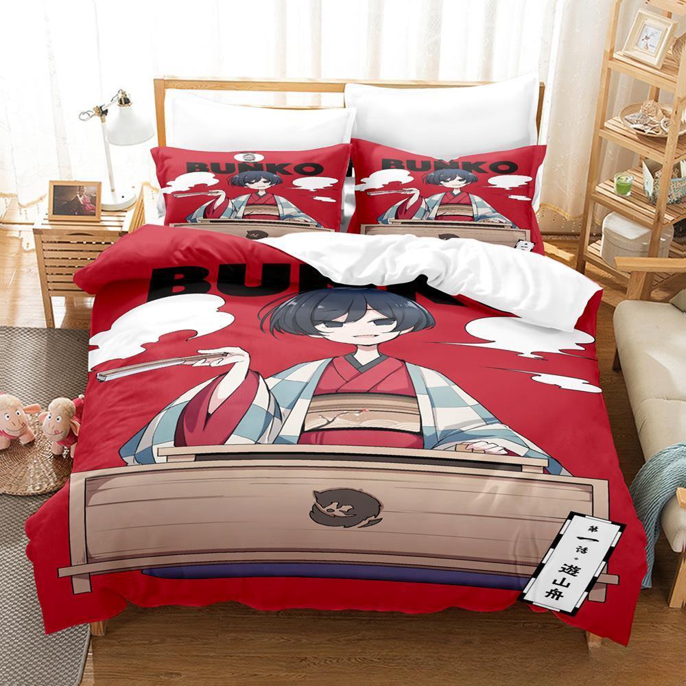 New 3d Print Anime My Master Has No Tail Bedding Set Single Twin Full Queen King Size Bed Set Adult Kid Bedroom Duvet Cover Sets
