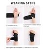 Adjustable Wrap Sports Wristband Black Hand Wrist Guard Universal Wrist Compression Strap  Workout
