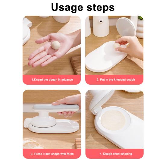 Dumpling Wrapper Press Food-Grade Plastic Dumpling Maker One-pressure Dumpling Mold for Homemade Wonton Potstickers