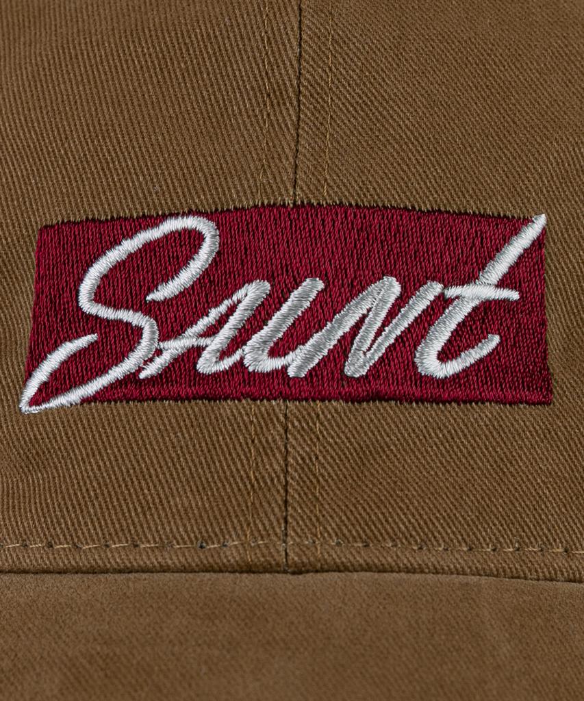 Wig Saint Box Logo Cation Washed Ball Cap - Beige