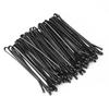 Simple Black U-Shaped Hairpins: Small Steel Clips for Women's Hair