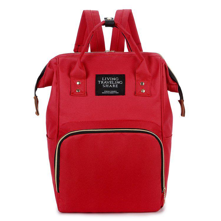2026 Women's Large Capacity Canvas Backpack: Fashionable Double Shoulder Bag for Moms, Baby Accessories, and Milk Bottles