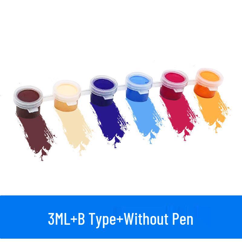 Acrylic Highlight Paint Set: 12 Colors for DIY Plaster Doll Graffiti and Children's Painting