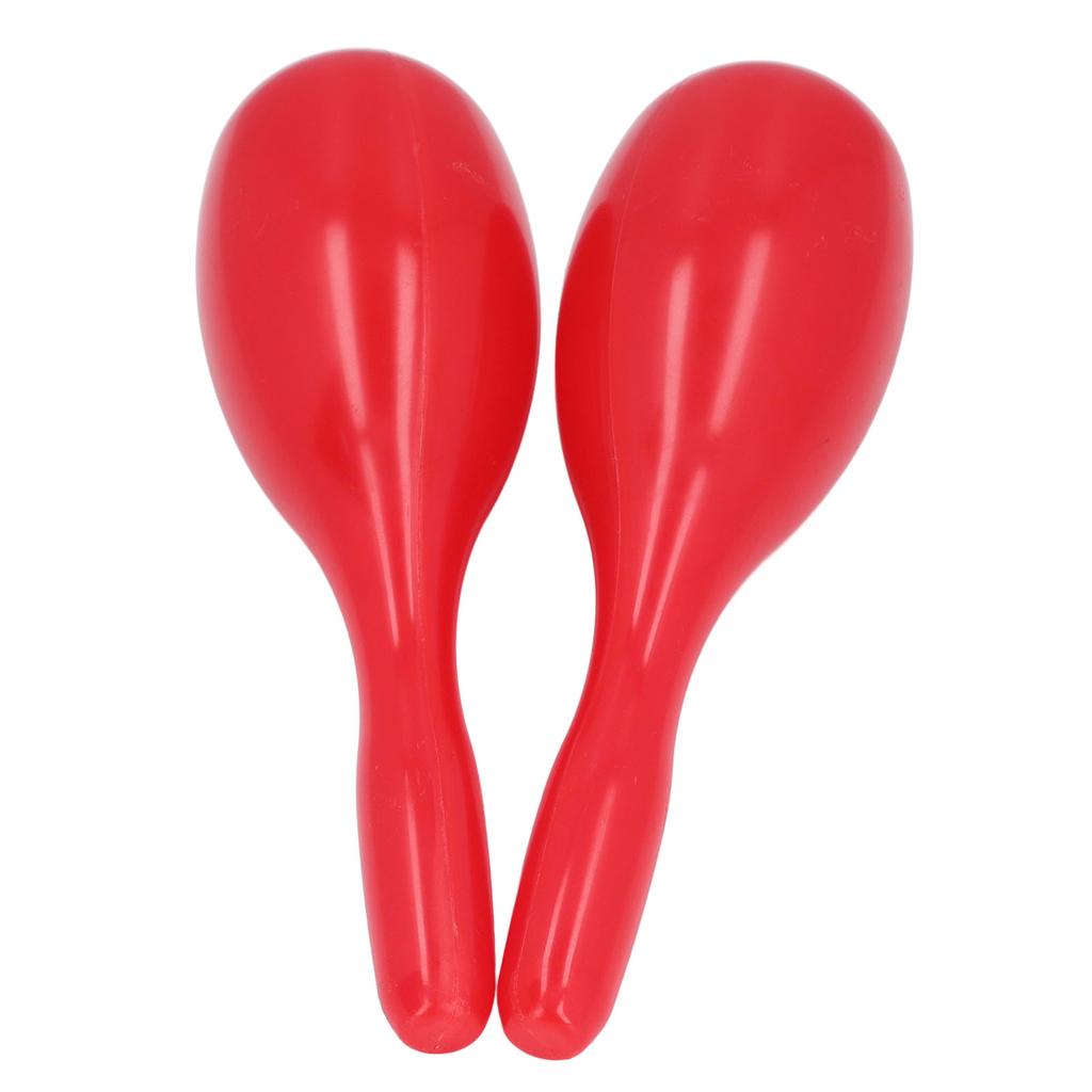 2 Stück Musik Maracas Oval Geformte Kunststoff Handperkussion Rassel Musikinstrument für KTV Party