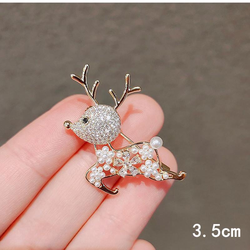 

Гальванизированная брошь в виде оленя, подарок на день рождения, японская милая персонализированная булавка для пальто, свитера, декоративные аксессуары золотой