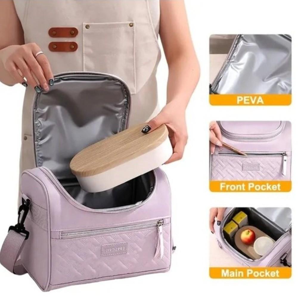 Heat Preservation Lunch Bag Thickened Insulated Bag Portable Picnic Bag  Food Storage