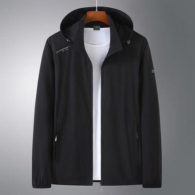 Herren Übergröße Eisseide Sonnenschutzjacke